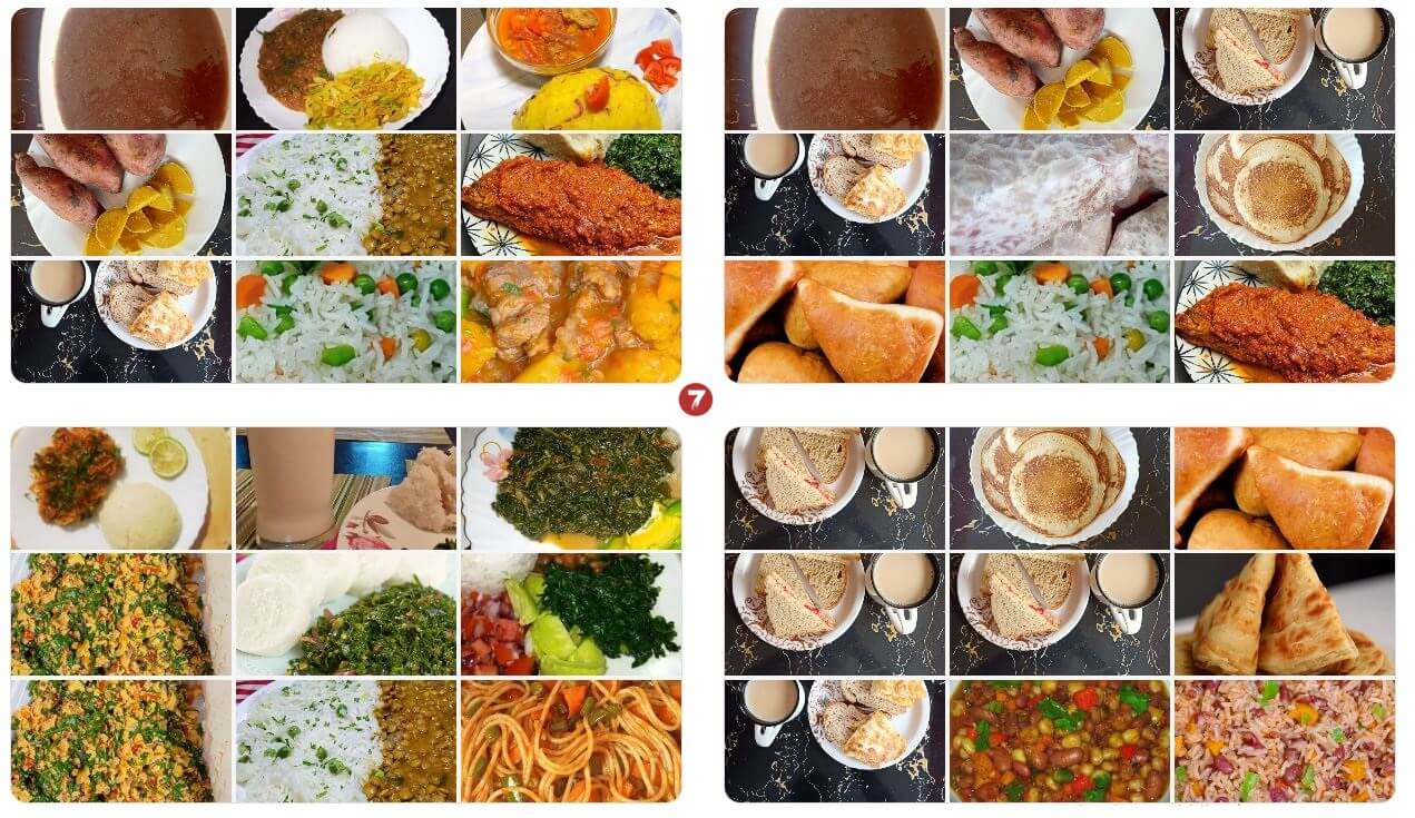 Kenyan Weekly Meal Plans